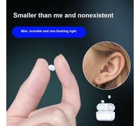 Casque Bluetooth invisible sans fil TWS, x6 mini écouteurs intra-auriculaires sans douleur, micro et double casque avec micro, écouteurs de sommeil Blanc