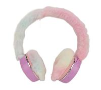 Casque Bluetooth, Joli Casque sans Fil Bluetooth 5.1 avec Cache-Oreilles Chauds en Peluche, Son Stéréo de qualité Basse, Casque Pliable pour Voyage, Utilisation en Hiver (Purple)