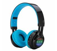 Casque Bluetooth lumineux avec LED, mode filaire/sans fil, design pliable, plusieurs couleurs disponibles