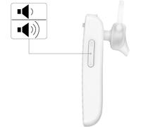 Casque Bluetooth Mono (Multipoint,Pour Deux Appareils,Commande Vocale,Contrôle Tactile,Casque Avec Microphone,Sans Fil,Unilatéral,Dans Les Oreilles,Coussinets Amovibles,Sans Fil) Blanc