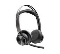 Casque Bluetooth - POLY - Voyager Focus 2-M - Réduction de bruit hybride - Base de recharge - Portée 50 m