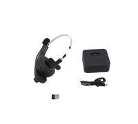 Casque Bluetooth pour Camionneur à Une Seule Oreille avec Microphone Antibruit pour Les Conducteurs de Camion, Ajustement Confortable et Longue Durée de Vie de la Batterie (avec Station de