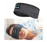 Casque Bluetooth pour dormir avec haut-parleurs intégrés, design 3 en 1, tissu confortable, gris