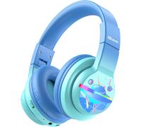 Casque Bluetooth pour Enfants, lumières LED colorées, Casque pour Enfant avec limitation du Volume 74/85/94 DB, 85 Heures d'autonomie, Bluetooth 5.2, Microphone intégré BTH12