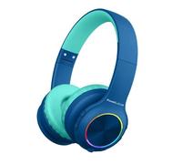 Casque Bluetooth - POWERLOCUS - PLED - Pour Enfants - Pliable - Bleu