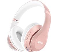 Casque Bluetooth sans Fil, 65 Heures de Lecture Casque sans Fil Bluetooth avec Micro 6 Modes EQ, Casque Audio Bluetooth 5.3 Pliable pour Voyage/Bureau/PC (Or Rose)