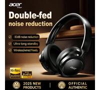 Casque Bluetooth sans fil Acer 560, design pliable à couvercle complet, port confortable, annulation active du bruit (ANC), microphone intégré, compatible avec câble audio 3,5 mm, convient pour le tra