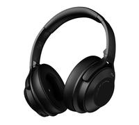 Casque Bluetooth sans fil ANC Active Noise Cancelling Game Casque portable à faible latence avec micro, Noir