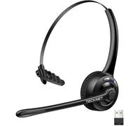 Casque Bluetooth Sans Fil Avec Dongle USB Micro Antibruit Mains Libres Micro Muet Pour Téléphone PC Maison Bureau Centre D'Appels