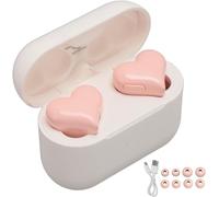 Casque Bluetooth Sans Fil Avec Étui De Chargement, Écouteurs Bluetooth 5.3 Étanches, Microphone Intégré En Forme De Coeur Avec Qualité Sonore Stéréo Hifi. (Pin)