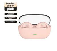 Casque Bluetooth sans fil avec lumière tactile OWS,mini bouchons d'oreille de haute qualité,anti-transpiration,son HD,stéréo,casque universel,clip d'oreille S22 - Type pink