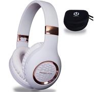 Casque Bluetooth sans-Fil, Casque Audio avec Microphone Int¿¿gr¿¿, Basses fr¿¿quences St¿¿r¿¿o Hi-FI, Confortable Cache-Oreilles pour Les Cours en Ligne, T¿¿l¿¿phones Portables, Tablettes, PC,TV