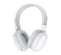 Casque Bluetooth Sans Fil Enfant, Casque Audio Enfant avec Jack, Casque Bluetooth 5.4 Pliable, Volume Limité 85/94dB, 50 Heures de Travail, Réglable, Headphones Sans Fil pour Étude, Voyage (Blanc)