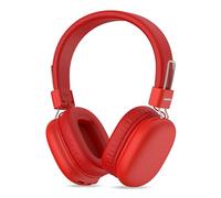 Casque Bluetooth Sans Fil Enfant, Casque Audio Enfant avec Jack, Casque Bluetooth 5.4 Pliable, Volume Limité 85/94dB, 50 Heures de Travail, Réglable, Headphones Sans Fil pour Étude, Voyage (Rouge)