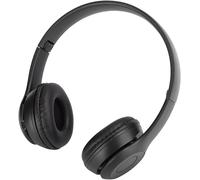 Casque Bluetooth Sans Fil, Fil Sur L'Oreille Pliable Stéréo Téléphones Portables Ordinateurs Réduction Du Bruit Écouteurs Jeu Fm Musique Écouteur Noir Tablettes De Bruit Avec Fente Pour Cart[L1000]