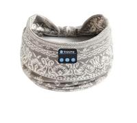 Casque Bluetooth sans fil fleur bandeau sport sommeil écouteurs élastique respirant musique casque microphone (marron)