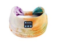 Casque Bluetooth sans fil fleur bandeau sport sommeil écouteurs élastique respirant musique microphone (blanc)