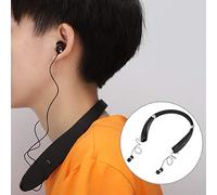 Casque Bluetooth sans Fil Pliable au Cou, avec Réduction du Bruit, pour Profiter de la Musique n'importe où et à Tout Moment (Black)
