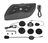 Casque Bluetooth sans fil pour moto avec intercom duplex intégral, musique stéréo, appels mains libres, étanche et compatible avec tous les