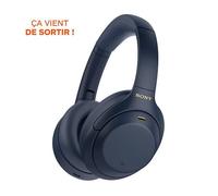 Casque Bluetooth - SONY - WH-1000XM4 - Réduction de bruit active - 30 heures d'autonomie - Couleur bleue