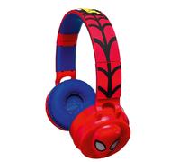 Lexibook, Casque Bluetooth Spiderman avec Effets Lumineux et limitation de Son 85dB, Rouge, HPBT015SP