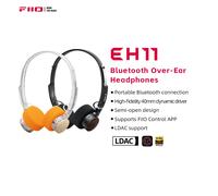 Casque Bluetooth supra-auriculaire FIIO EH11, basses puissantes et audio haute résolution LDAC, design rétro léger, batterie 30H, double appareil et A Transparent Black