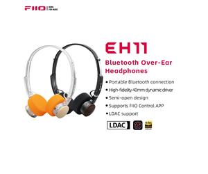 Casque Bluetooth supra-auriculaire FIIO EH11, basses puissantes et audio haute résolution LDAC, design rétro léger, batterie 30H, double appareil et A Off-White