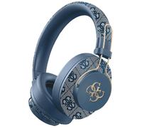 Casque Bluetooth supra-auriculaire sans fil Guess Metal 4G Logo ENC (bleu)