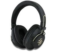 Casque Bluetooth supra-auriculaire sans fil Guess Metal 4G Logo ENC (noir)