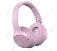 Casque Bluetooth - TD - Modèle Rose - Léger - Confortable - Pliable