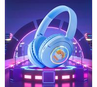 Casque Bluetooth Ywuzuh supra-auriculaire avec microphone, basses profondes, sans fil, pour lecteur CD/DVD, tablette, téléphone et voyages.