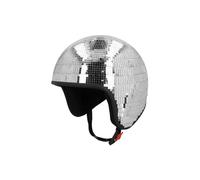CASQUE BOULE À FACETTES ARGENT DISCO ADULTE Gris, Argent