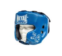 Metal Boxe Casque de boxe Bleu Junior