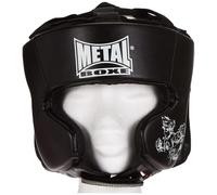 Metal Boxe - Casque d'entraînement - Protection pommettes, confort optimal - Enfant, Noir