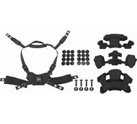Casque -Cadran -Système de brassage de suspension Kit de rembourrage de jugulaire pour Miche Wendy Black Sponge rapide et