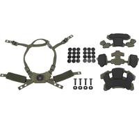 Casque -Cadran -Système de suspension Kit de rembourrage de jugulaire pour Miche Wendy rapide Vert militaire Éponge et