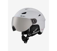 Casque Cairn Impulse Visor blanc avec verre Panoramic Cat.3 à effet miroir gris - 61-62