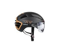 Casque casco speedairo2 rs noir beige amberfury visiere photochromique vautron