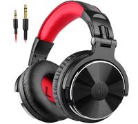 casque Casque filaire Oneodio Pro-10 avec pilotes HiFi de 50 mm,grands casques stéréo de studio pour le mixage musical,l'enregistrement et la surveillance - Type Red