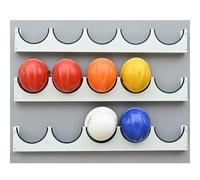 Casque Chantier Porte-Chapeau Dur monté au Mur pour économiser de l'espace, Rack de Casque de sécurité de Grande capacité, pour Bureau/Plante/Station de Pompiers(3pcs,M)