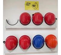 Casque Chantier Support Mural pour Casques de sécurité, étagère Grande capacité pour Casques de sécurité destinée aux ouvriers du bâtiment, 4 grilles/ 5 grilles/ 6 grilles(2pcs,S)