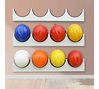 Casque Chantier Support Mural pour Casques de sécurité, étagère Grande capacité pour Casques de sécurité destinée aux ouvriers du bâtiment, 4 grilles/ 5 grilles/ 6 grilles(3pcs,S)