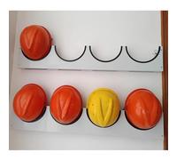 Casque Chantier Support Mural pour Casques de sécurité, Support de Rangement Grande capacité pour Casques destiné aux ouvriers du bâtiment, pour Usine/Atelier(2pcs,S)