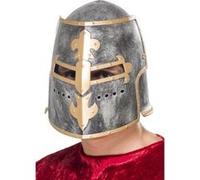 Smiffy's Casque médiéval de croisé argenté – Halloween, Carnaval