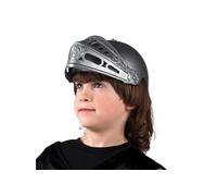 Boland 44033 - Casque de chevalier pour enfants, gris, avec visière rabattable, plastique, casque de chevalier, carnaval, Halloween, fête costumée, déguisement, théâtre