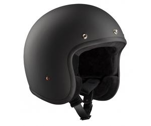 Casque Chopper Bandit Jet Avec ECE Couleur: Noir Mat Taille: S (55) Moto