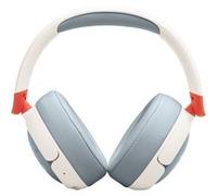 Casque circum-auriculaire sans fil JBL Junior 470NC pour enfants avec réduction active du bruit Blanc Gris et Orange Blanc Gris et Orange F