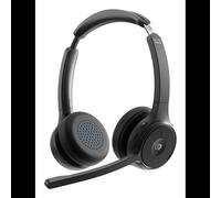 Cisco Headset 722 – Micro-casque sur-oreille Bluetooth sans fil noir de charbon certifié Webex