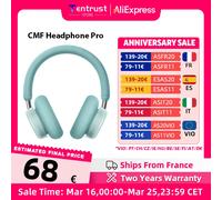 Casque CMF Pro Version mondiale jusqu'à 100 heures d'autonomie ANC bloque jusqu'à 99% de réduction du bruit CMF par Nothing Headphone Pro Vert clair