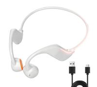 Casque Conduction Osseuse Bluetooth 5.4 Étanche IPX5 avec Mémoire MP3 32 Go, Écouteurs Sans Fil pour Sport Course Cyclisme, Appels Clairs avec Micro Intégré et Faisceau Lumineux Nocturne, Autonomie 8h